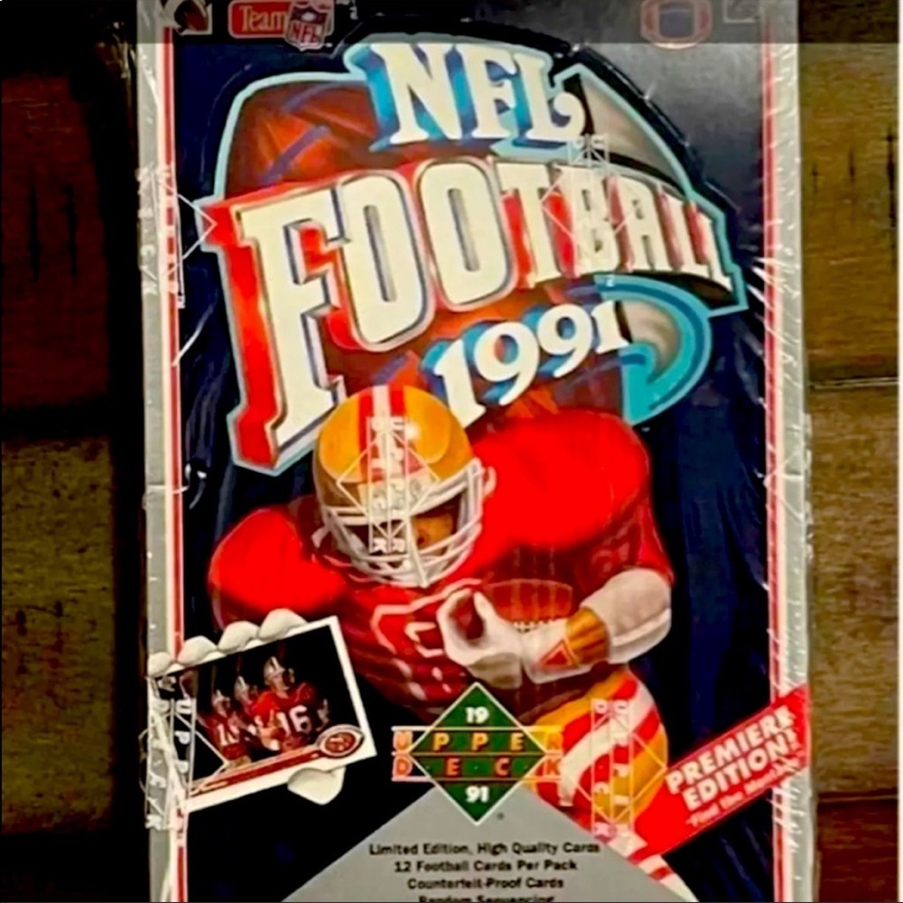 91 upper deck football factory box.  Possible Brett Farve rc!!!